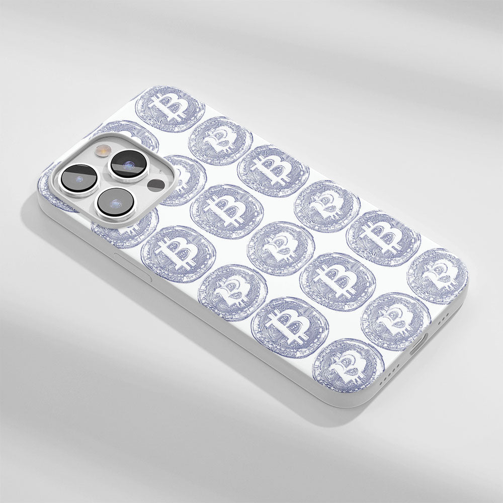 Latest 3rd-Generation Crystal Tough Glossy BTC (Bitcoin) iPhone Case