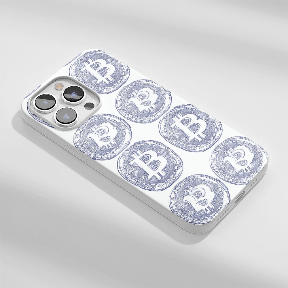 Latest 3rd-Generation Crystal Tough Glossy BTC (Bitcoin) iPhone Case