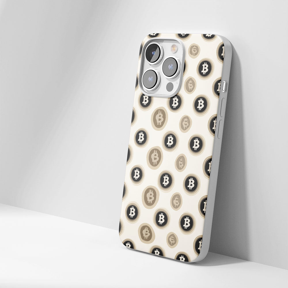 Latest 3rd-Generation Crystal Tough Glossy BTC (Bitcoin) iPhone Case