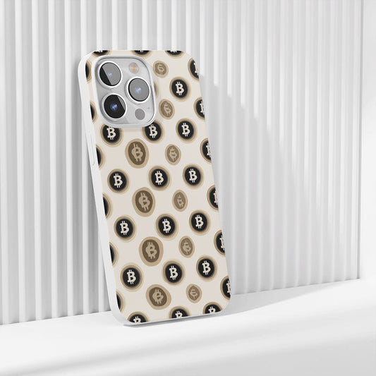 Latest 3rd-Generation Crystal Tough Glossy BTC (Bitcoin) iPhone Case