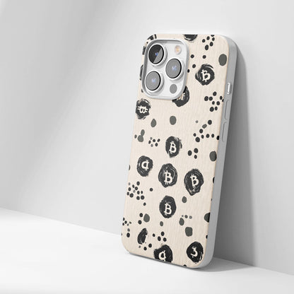 Latest 3rd-Generation Crystal Tough Glossy BTC (Bitcoin) iPhone Case