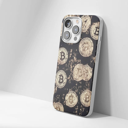 Latest 3rd-Generation Crystal Tough Glossy BTC (Bitcoin) iPhone Case