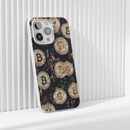 Latest 3rd-Generation Crystal Tough Glossy BTC (Bitcoin) iPhone Case