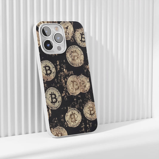 Latest 3rd-Generation Crystal Tough Glossy BTC (Bitcoin) iPhone Case