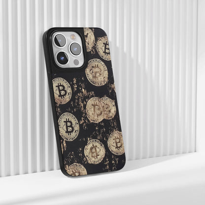 工業級堅韌霧面 BTC（比特幣）iPhone 手機殼