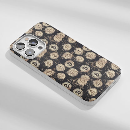 Latest 3rd-Generation Crystal Tough Glossy BTC (Bitcoin) iPhone Case