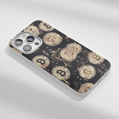 Latest 3rd-Generation Crystal Tough Glossy BTC (Bitcoin) iPhone Case