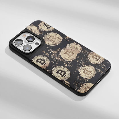 工業級堅韌霧面 BTC（比特幣）iPhone 手機殼