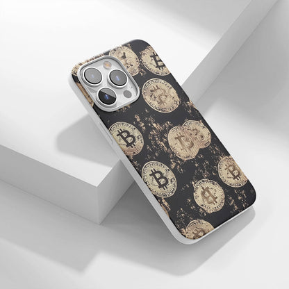 Latest 3rd-Generation Crystal Tough Glossy BTC (Bitcoin) iPhone Case