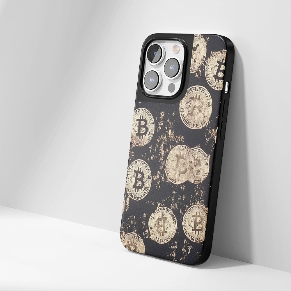 工業級堅韌霧面 BTC（比特幣）iPhone 手機殼