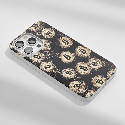 Latest 3rd-Generation Crystal Tough Glossy BTC (Bitcoin) iPhone Case