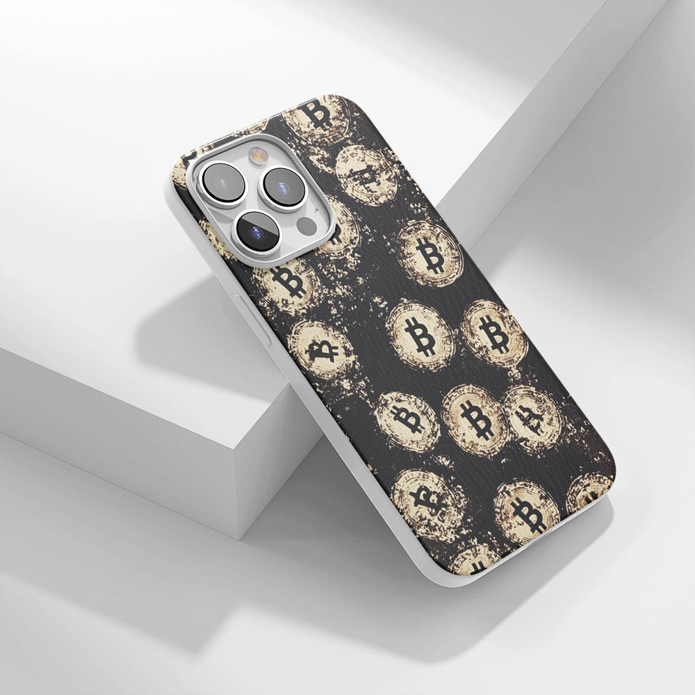 Latest 3rd-Generation Crystal Tough Glossy BTC (Bitcoin) iPhone Case