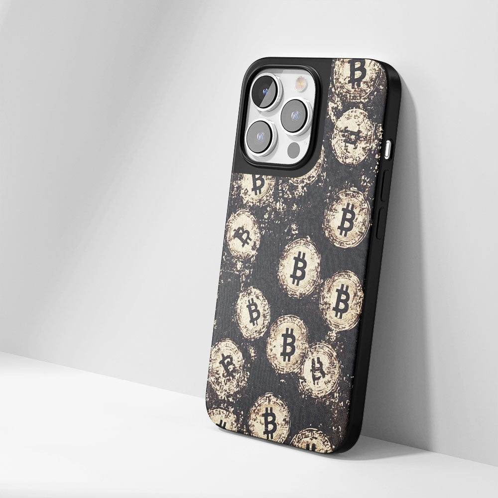 工業級堅韌霧面 BTC（比特幣）iPhone 手機殼