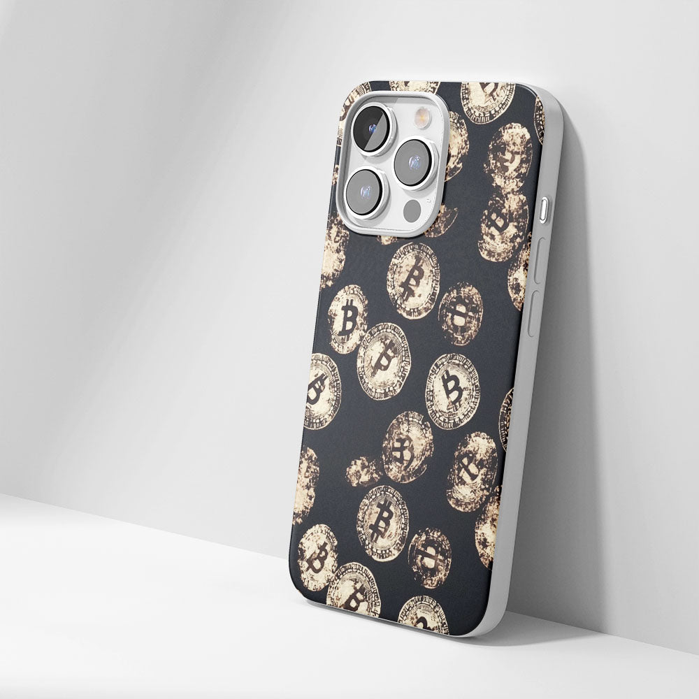 Latest 3rd-Generation Crystal Tough Glossy BTC (Bitcoin) iPhone Case