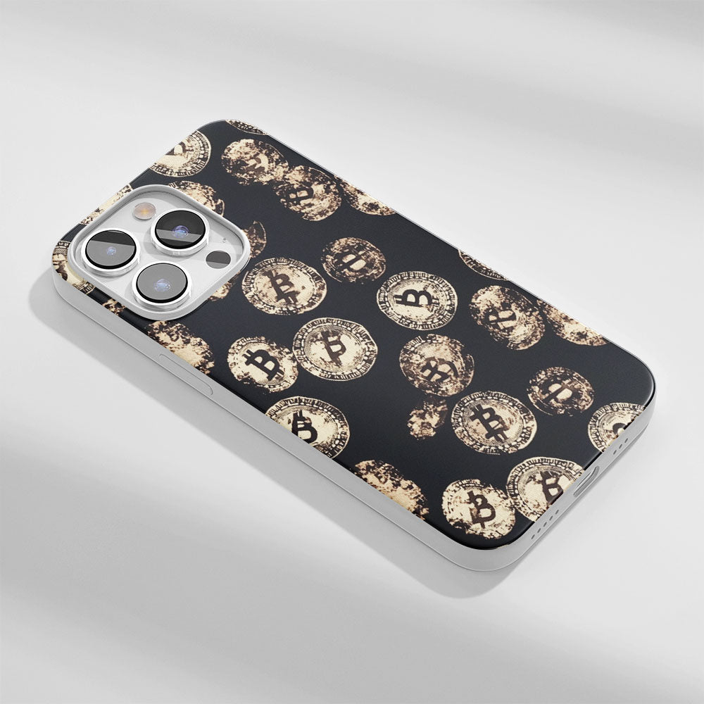 Latest 3rd-Generation Crystal Tough Glossy BTC (Bitcoin) iPhone Case