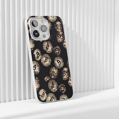 Latest 3rd-Generation Crystal Tough Glossy BTC (Bitcoin) iPhone Case