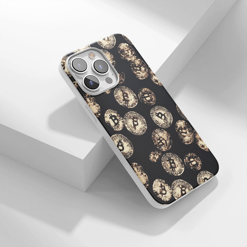 Latest 3rd-Generation Crystal Tough Glossy BTC (Bitcoin) iPhone Case