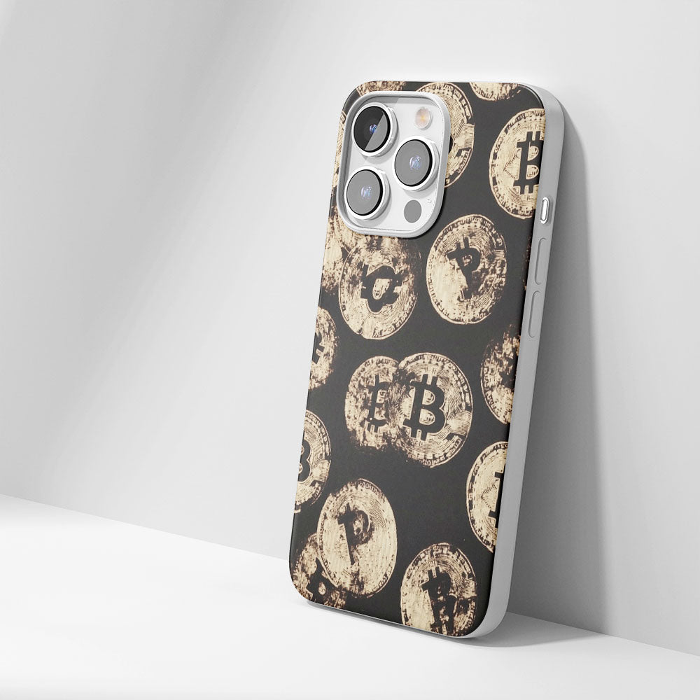 Latest 3rd-Generation Crystal Tough Glossy BTC (Bitcoin) iPhone Case