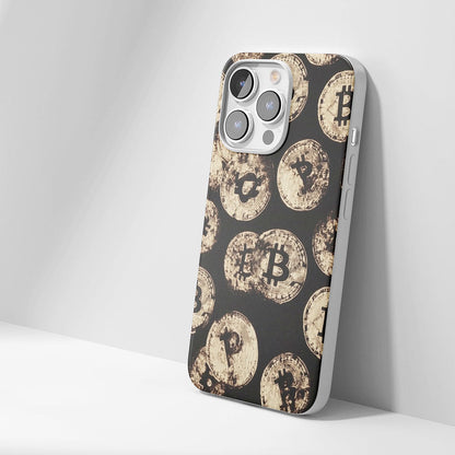 Latest 3rd-Generation Crystal Tough Glossy BTC (Bitcoin) iPhone Case