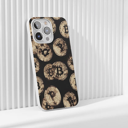 Latest 3rd-Generation Crystal Tough Glossy BTC (Bitcoin) iPhone Case