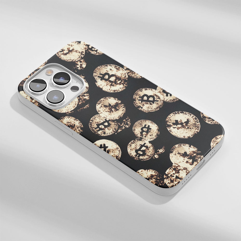 Latest 3rd-Generation Crystal Tough Glossy BTC (Bitcoin) iPhone Case