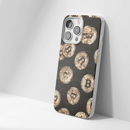 Latest 3rd-Generation Crystal Tough Glossy BTC (Bitcoin) iPhone Case