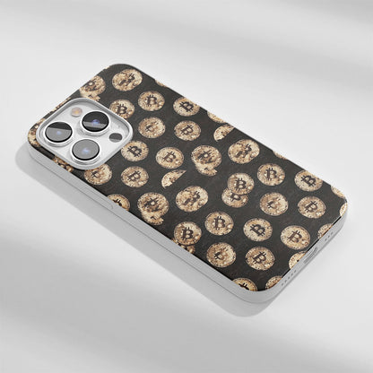 Latest 3rd-Generation Crystal Tough Glossy BTC (Bitcoin) iPhone Case