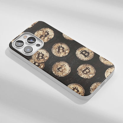 Latest 3rd-Generation Crystal Tough Glossy BTC (Bitcoin) iPhone Case