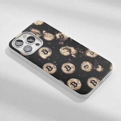 Latest 3rd-Generation Crystal Tough Glossy BTC (Bitcoin) iPhone Case