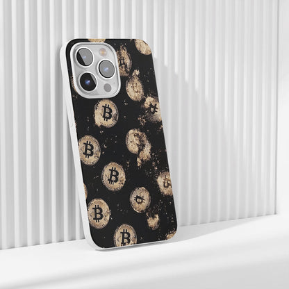 Latest 3rd-Generation Crystal Tough Glossy BTC (Bitcoin) iPhone Case