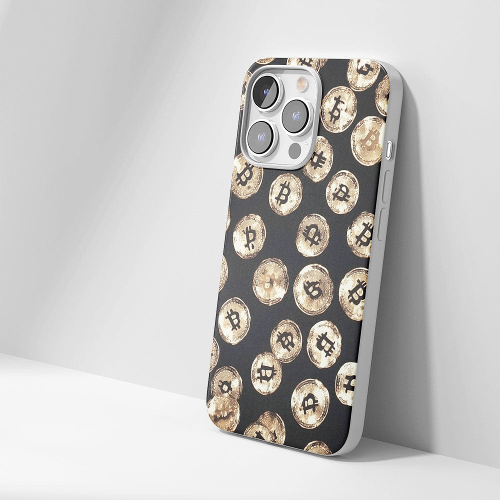 Latest 3rd-Generation Crystal Tough Glossy BTC (Bitcoin) iPhone Case