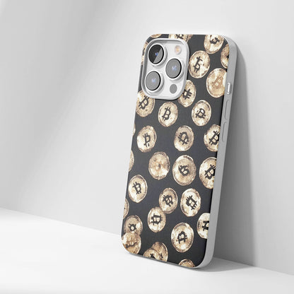 Latest 3rd-Generation Crystal Tough Glossy BTC (Bitcoin) iPhone Case