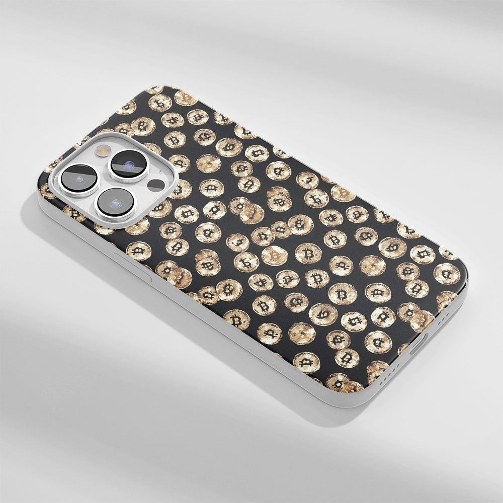 Latest 3rd-Generation Crystal Tough Glossy BTC (Bitcoin) iPhone Case