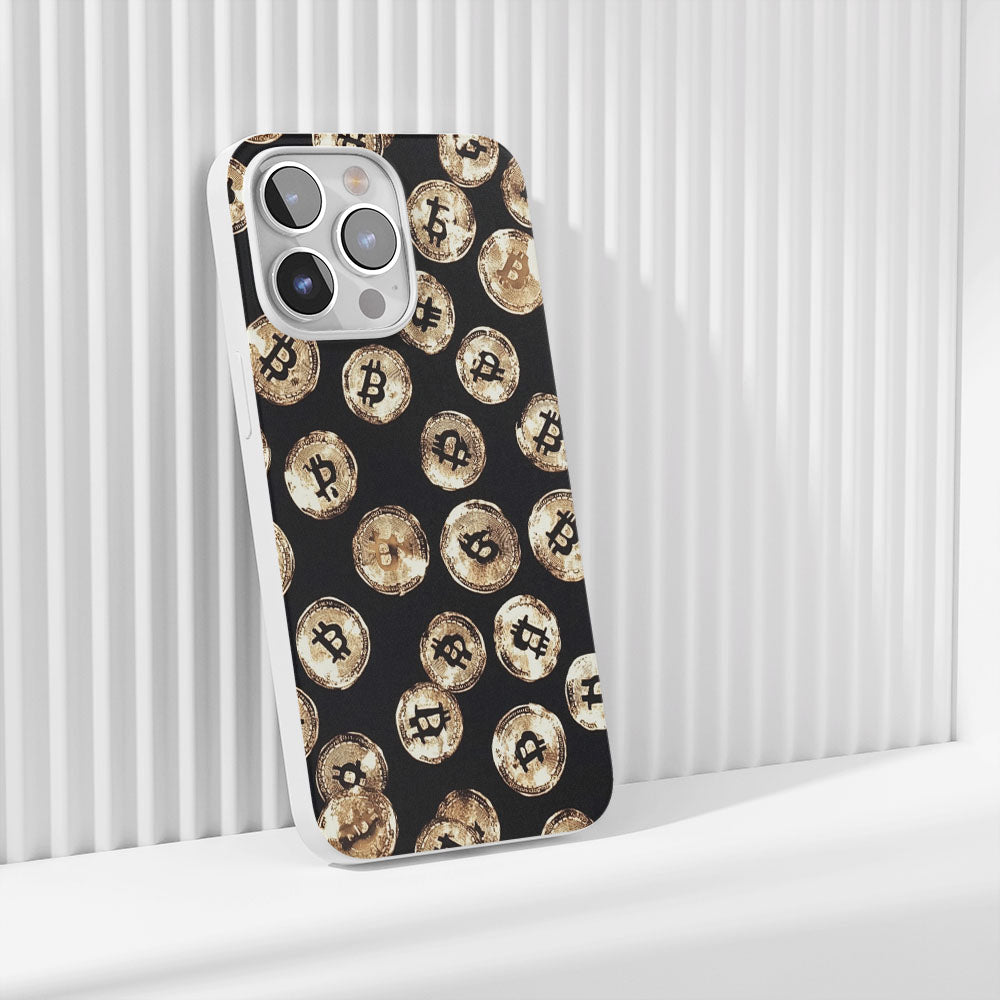 Latest 3rd-Generation Crystal Tough Glossy BTC (Bitcoin) iPhone Case