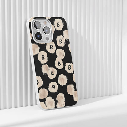 Latest 3rd-Generation Crystal Tough Glossy BTC (Bitcoin) iPhone Case