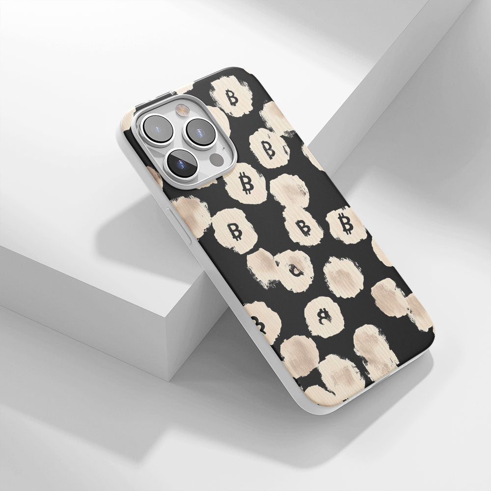 Latest 3rd-Generation Crystal Tough Glossy BTC (Bitcoin) iPhone Case