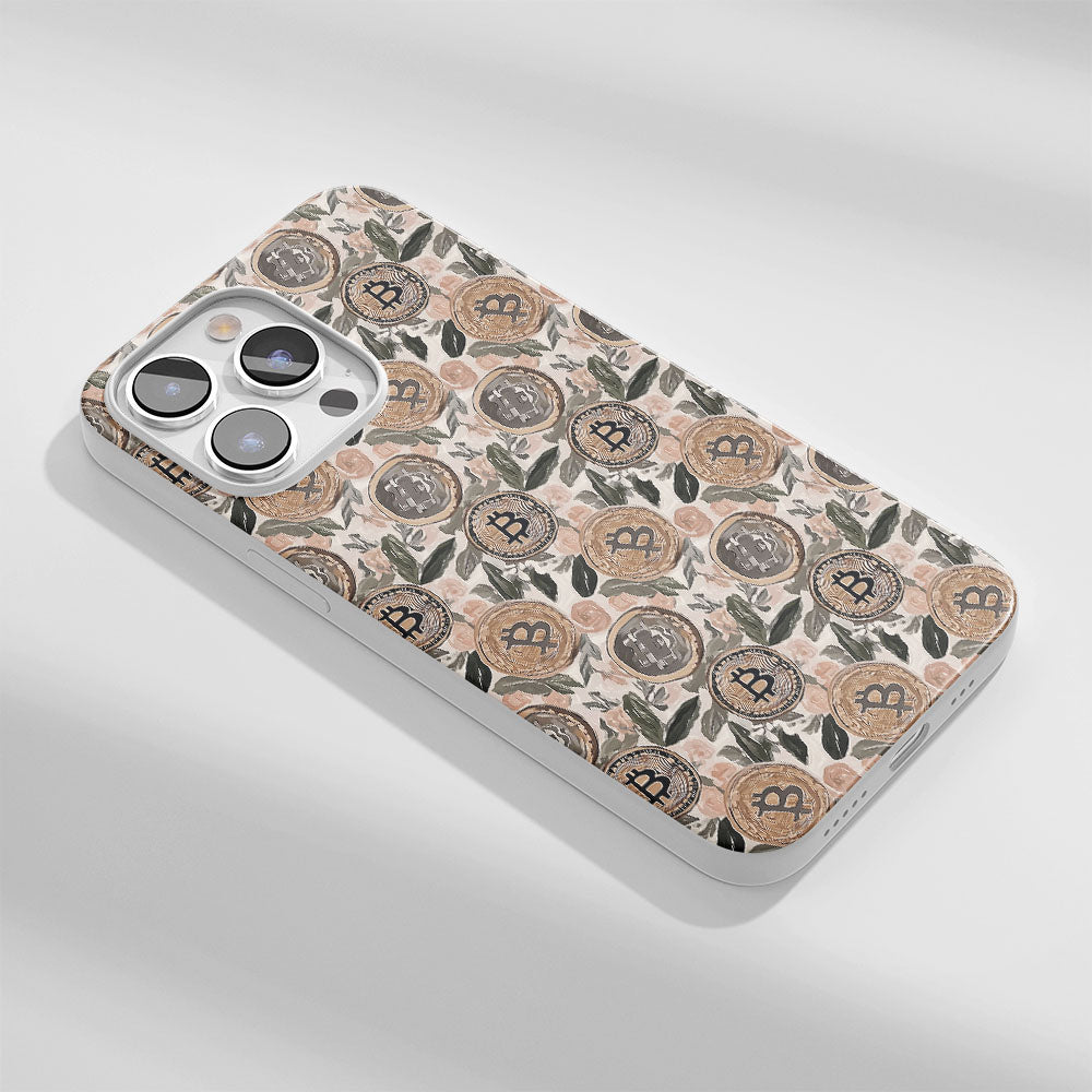 Latest 3rd-Generation Crystal Tough Glossy BTC (Bitcoin) iPhone Case