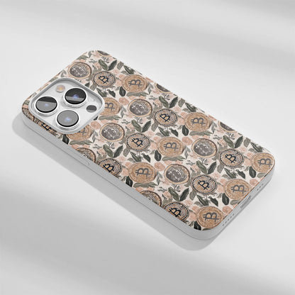 Latest 3rd-Generation Crystal Tough Glossy BTC (Bitcoin) iPhone Case