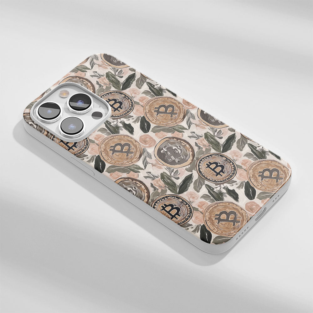 Latest 3rd-Generation Crystal Tough Glossy BTC (Bitcoin) iPhone Case