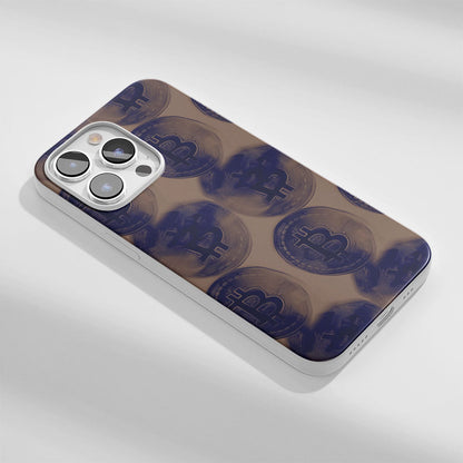 Latest 3rd-Generation Crystal Tough Glossy BTC (Bitcoin) iPhone Case