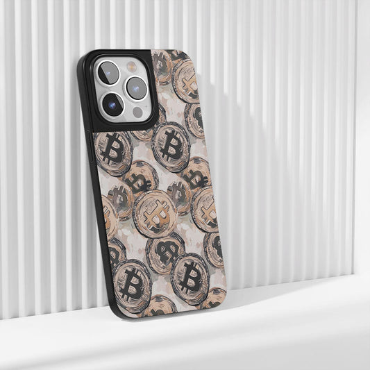 工業級堅韌霧面 BTC（比特幣）iPhone 手機殼