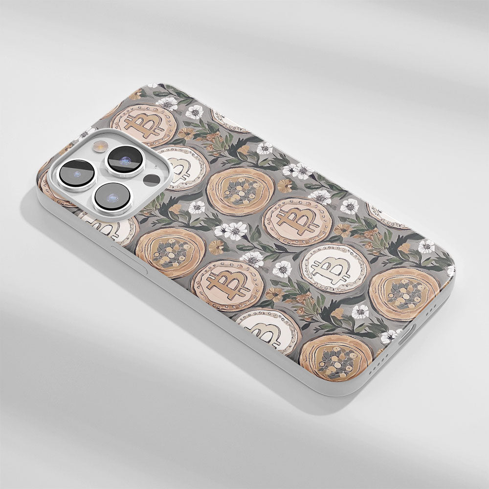 Latest 3rd-Generation Crystal Tough Glossy BTC (Bitcoin) iPhone Case