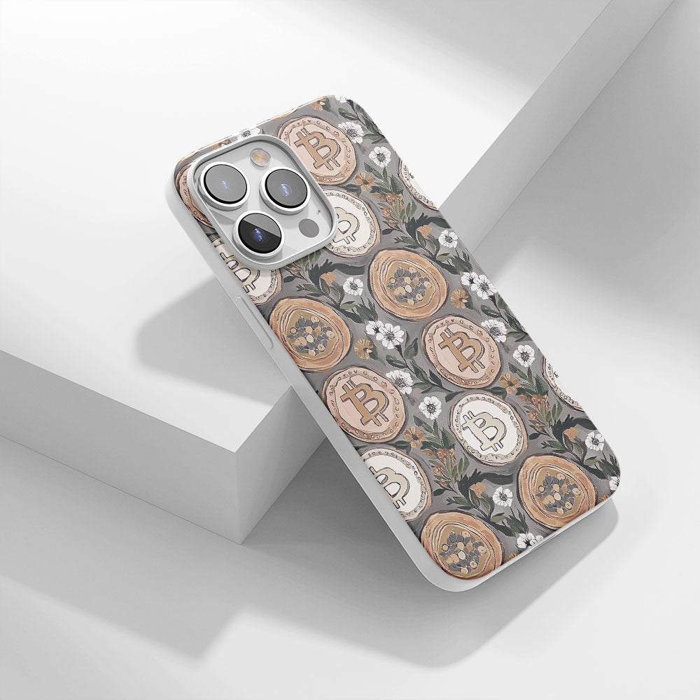 Latest 3rd-Generation Crystal Tough Glossy BTC (Bitcoin) iPhone Case