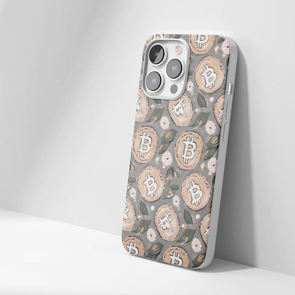 Latest 3rd-Generation Crystal Tough Glossy BTC (Bitcoin) iPhone Case