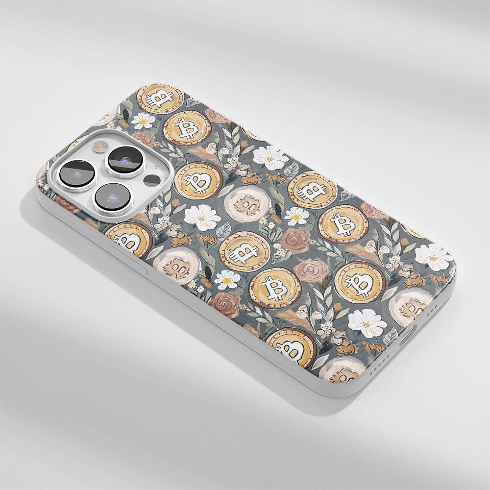 Latest 3rd-Generation Crystal Tough Glossy BTC (Bitcoin) iPhone Case