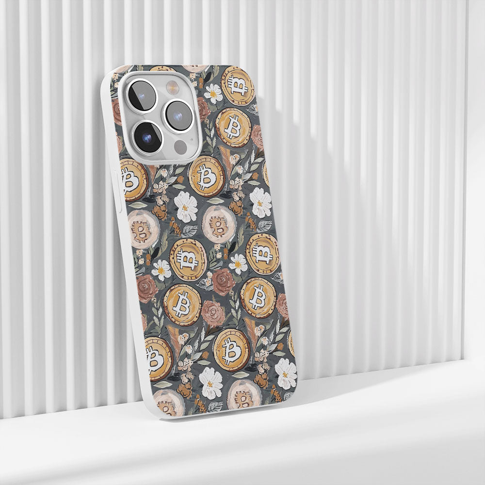 Latest 3rd-Generation Crystal Tough Glossy BTC (Bitcoin) iPhone Case