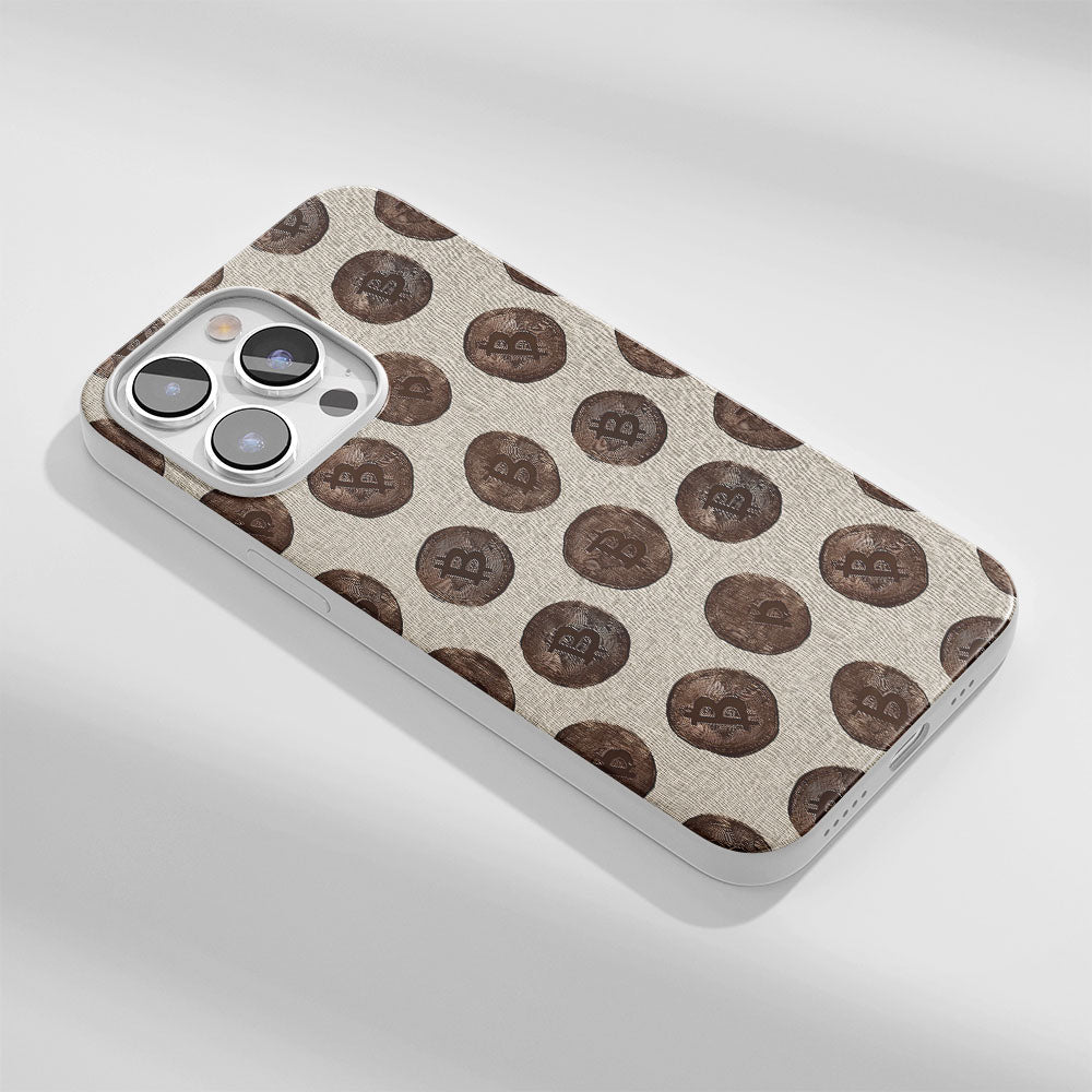 Latest 3rd-Generation Crystal Tough Glossy BTC (Bitcoin) iPhone Case