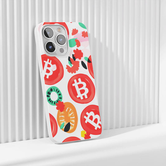 Latest 3rd-Generation Crystal Tough Glossy BTC (Bitcoin) iPhone Case