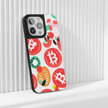 工業級堅韌霧面 BTC（比特幣）iPhone 手機殼