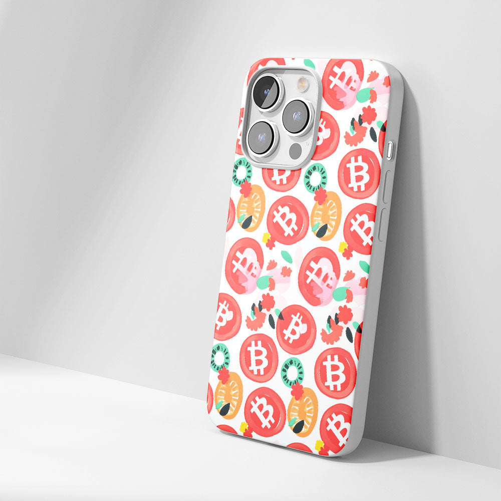 Latest 3rd-Generation Crystal Tough Glossy BTC (Bitcoin) iPhone Case